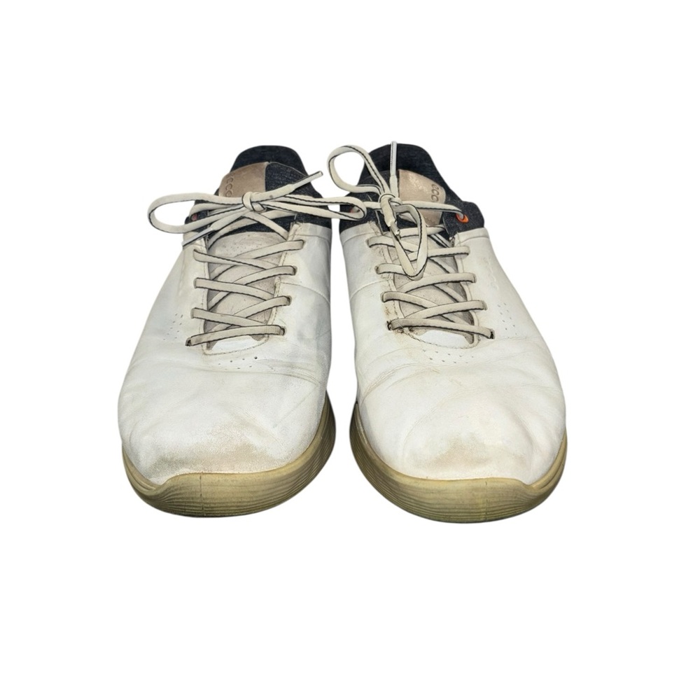 ECCO S-Three S3 Gore Tex GTX White Blue Golf Shoe Sneaker EU 47 US 13 - Picture 2 of 8